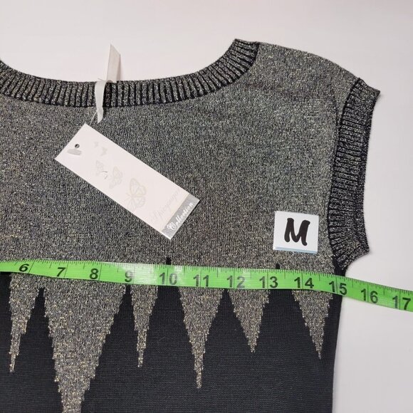 Gold and Black Glitter Party Dress or Sweater Dress -NEW ! Size M, L, XL - Picture 10 of 14